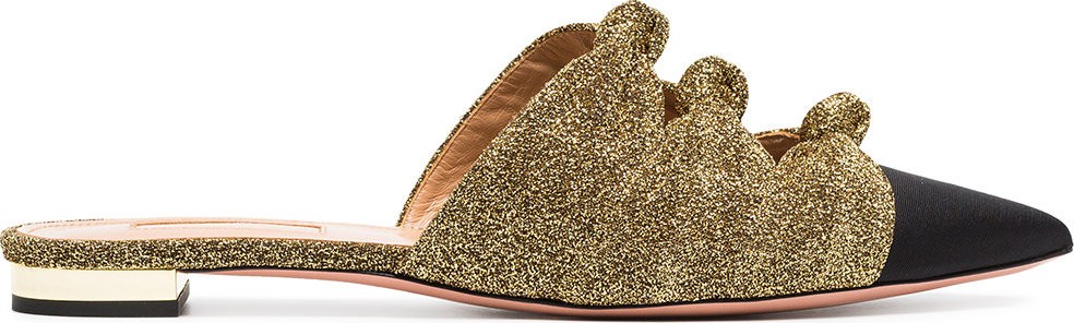 Aquazzura mondaine leather mules