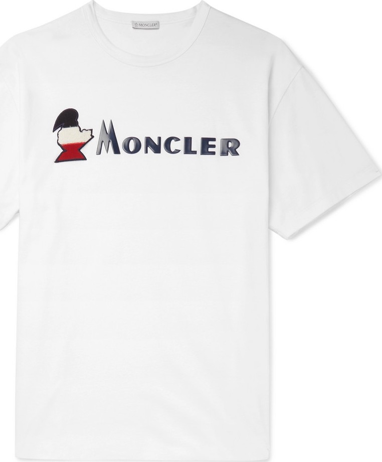 Moncler Logo-Appliquéd Cotton-Jersey T-Shirt