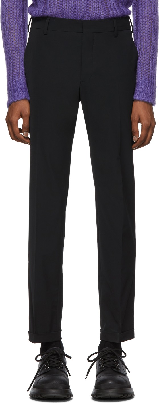Prada Black Techno Twill Trousers
