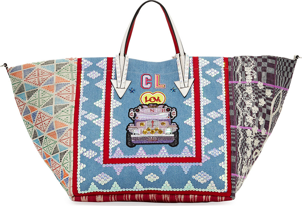 Christian Louboutin Manila Caba Denim Tote Bag