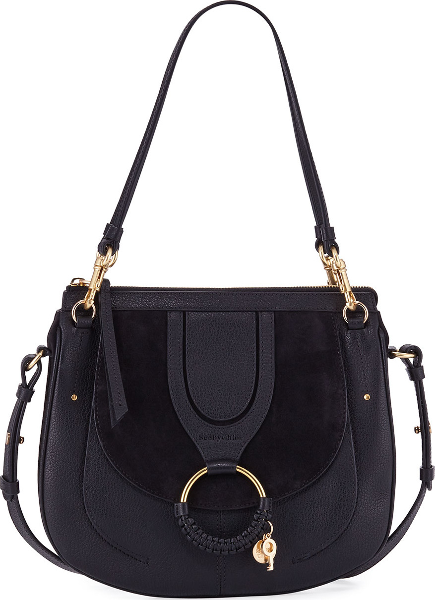 See By Chloé Hana Small Leather and Suede Crossbody Bag