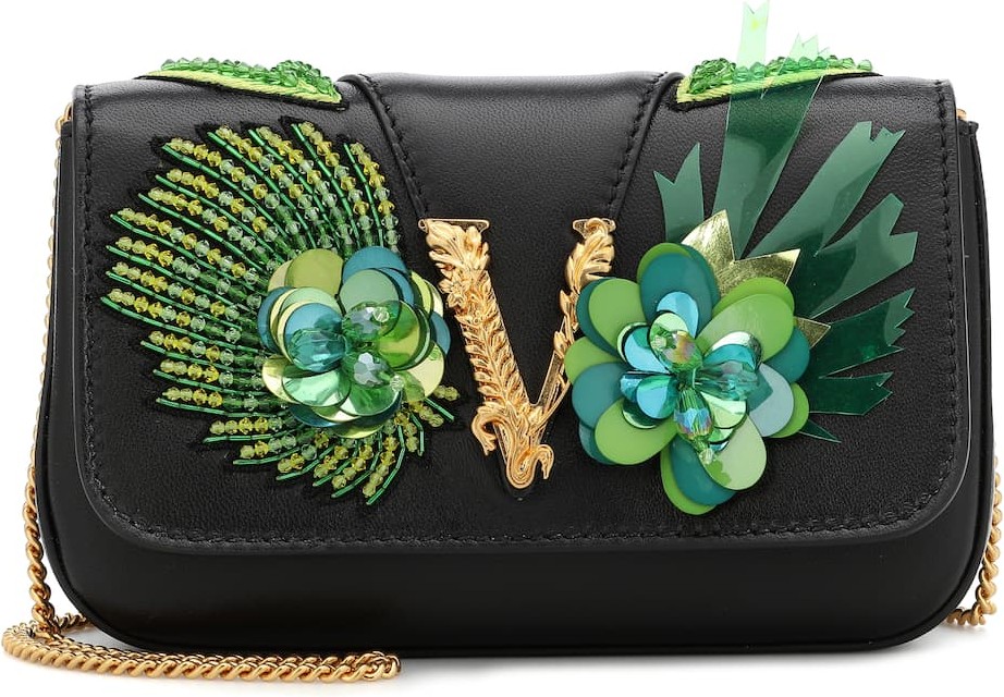 Versace Virtus embellished crossbody bag