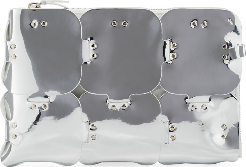 Paco Rabanne Element Dragonne Mirrored Pouch Clutch Bag