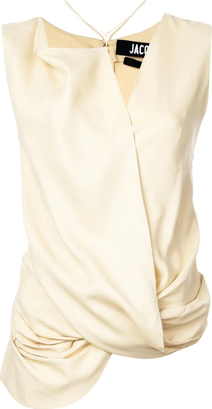 Jacquemus draped knot top