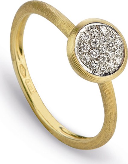 Marco Bicego Jaipur 18K Diamond Bezel Ring, Size 6