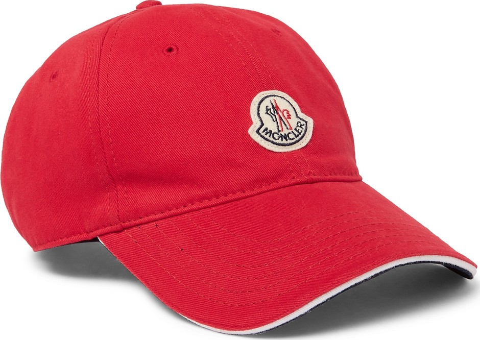 Moncler Logo-Appliquéd Cotton-Twill Baseball Cap