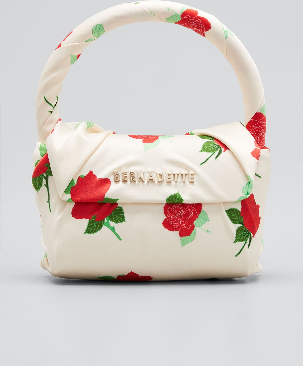 BERNADETTE Belinda Floral-Print Satin Top Handle Bag
