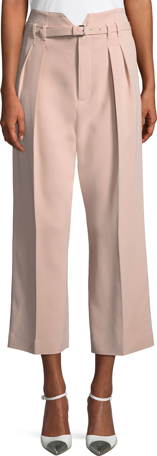 RED Valentino Frisottino Stretch-Crepe Cropped Pants