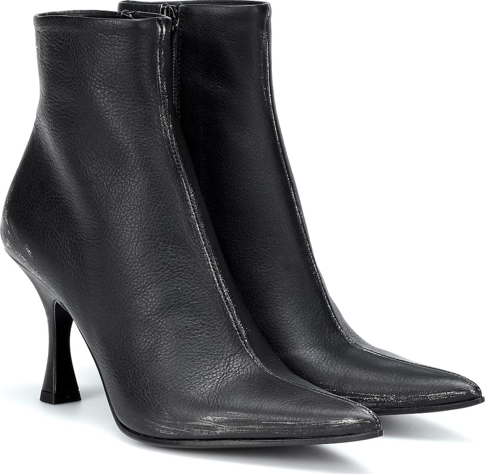 MM6 Maison Margiela Leather ankle boots