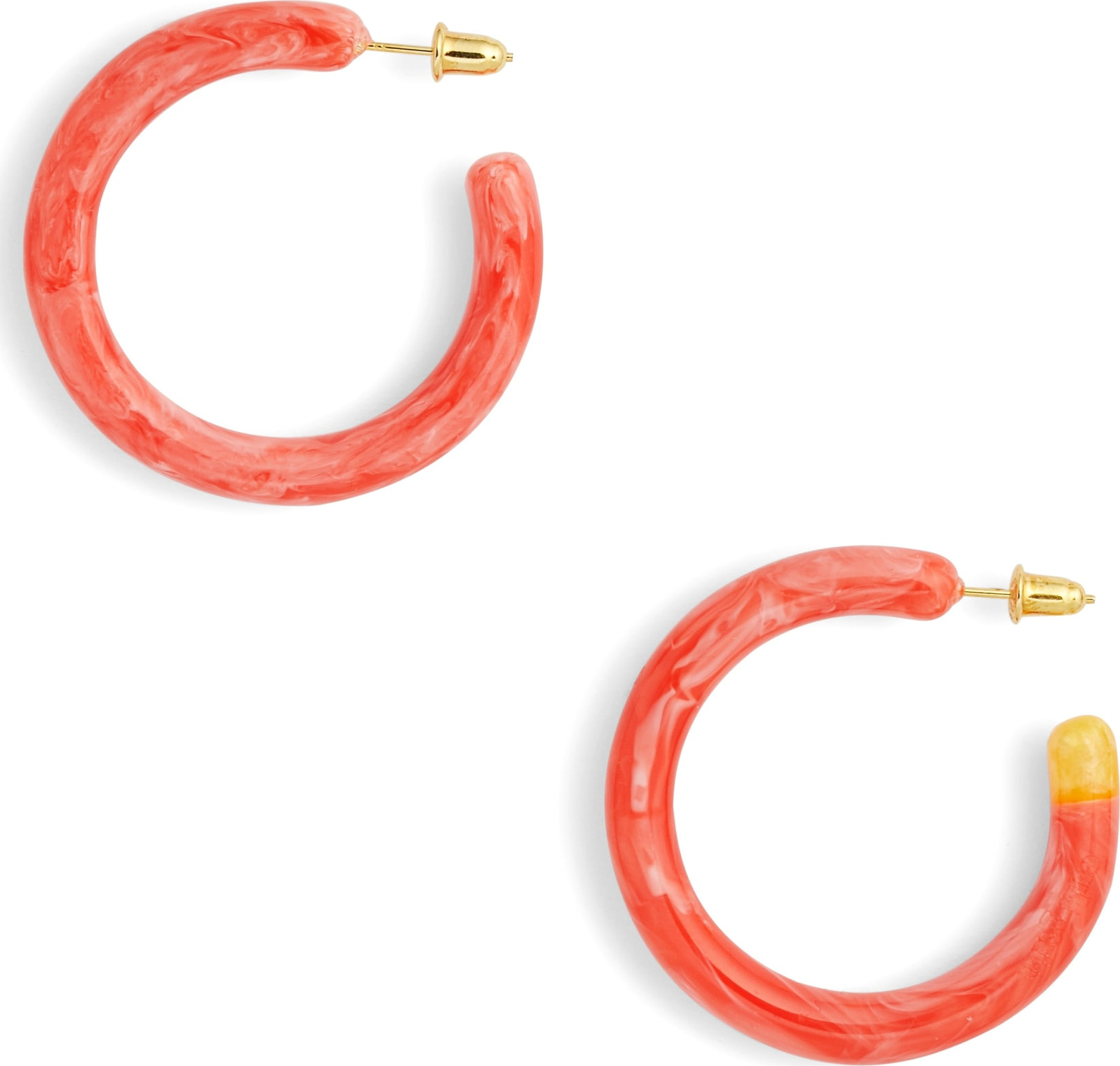 Cult Gaia Small Rhea Tubular Hoop Earrings