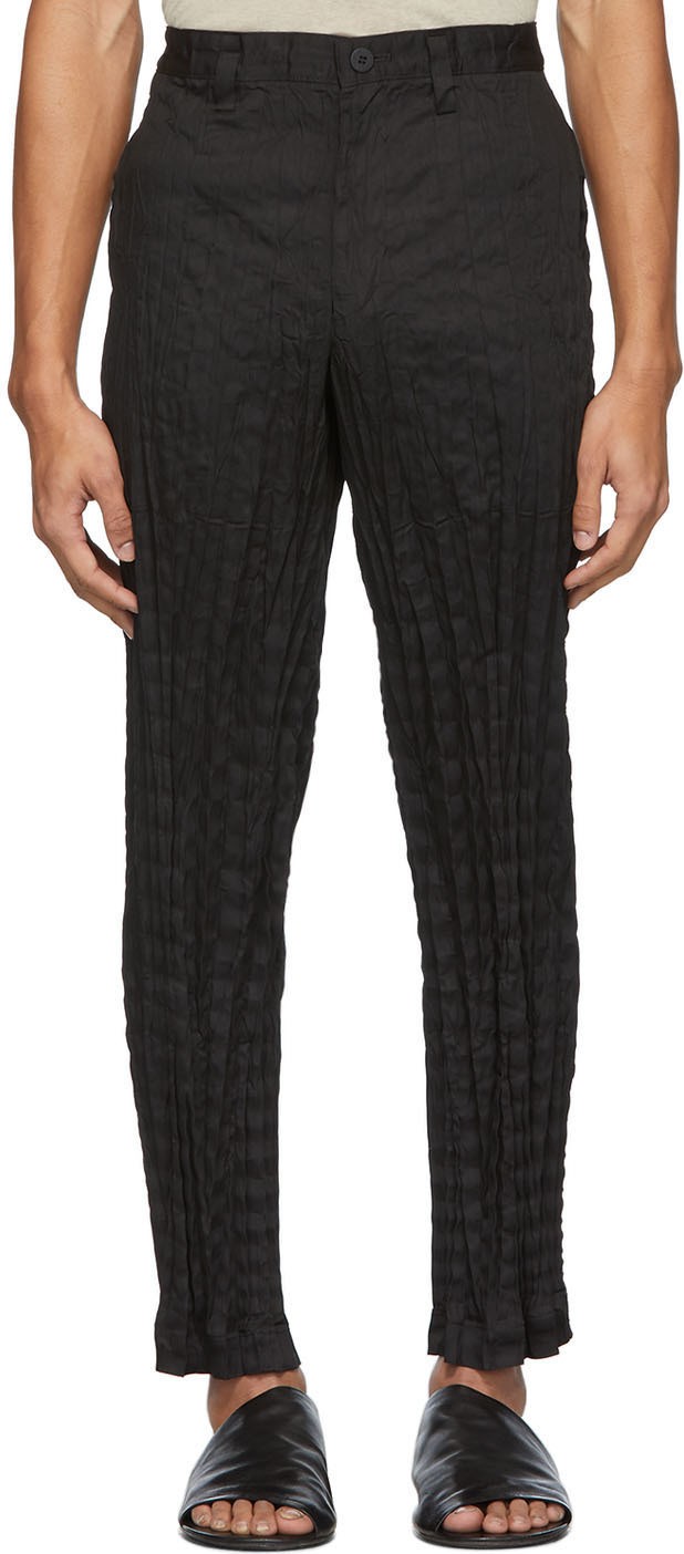 Issey Miyake Men Black Torus Trousers