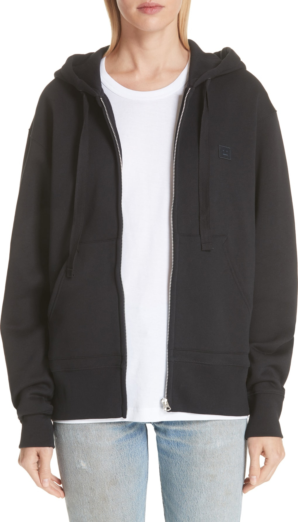 Acne Studios Ferris Face Patch Zip Hoodie