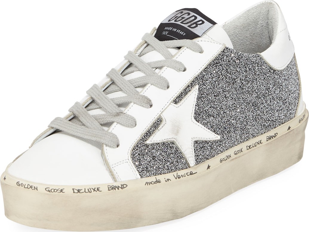 Golden Goose Deluxe Brand Hi Star Glitter Sneakers