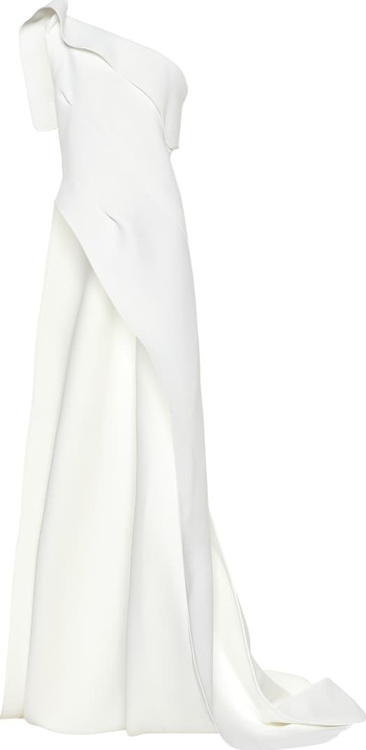 Maticevski Treasured crêpe one-shoulder top