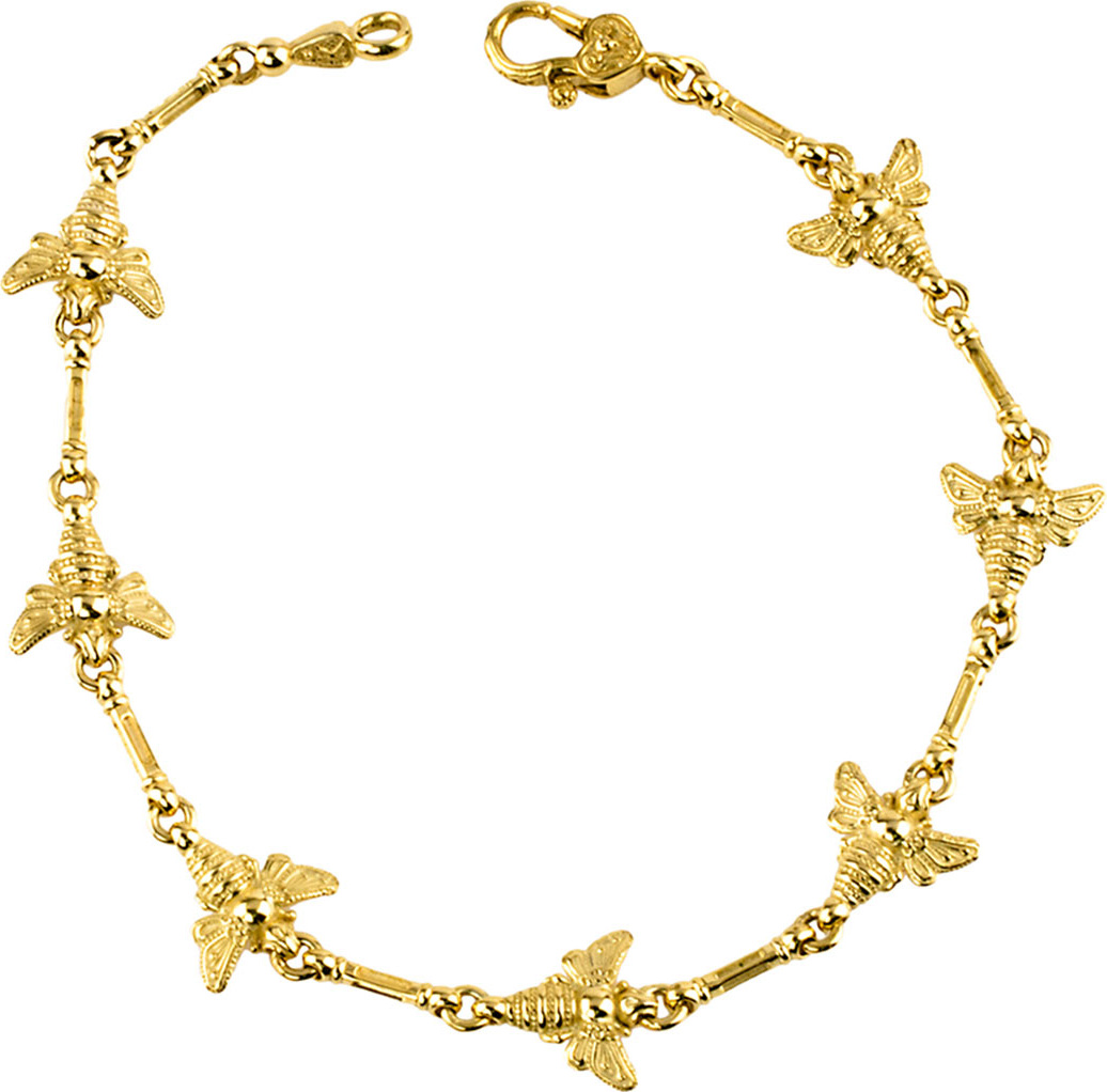 Konstantino 18k Yellow Gold Bee Bracelet
