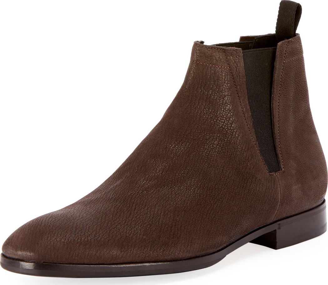 Berluti Men's Lorenzo Goat Suede Chelsea Boot