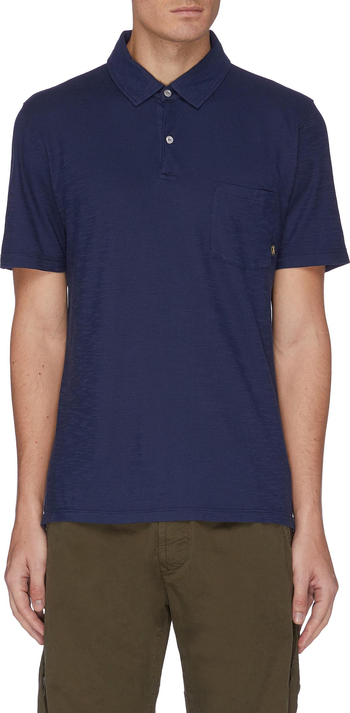 Denham 'Lloyd' chest pocket cotton polo shirt