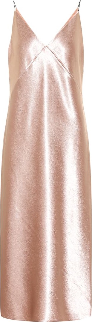 Vince Metallic satin dress