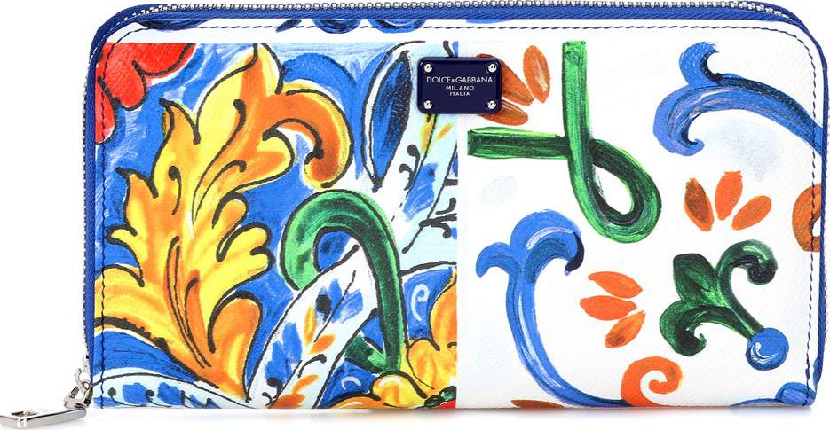 Dolce & Gabbana Printed leather wallet