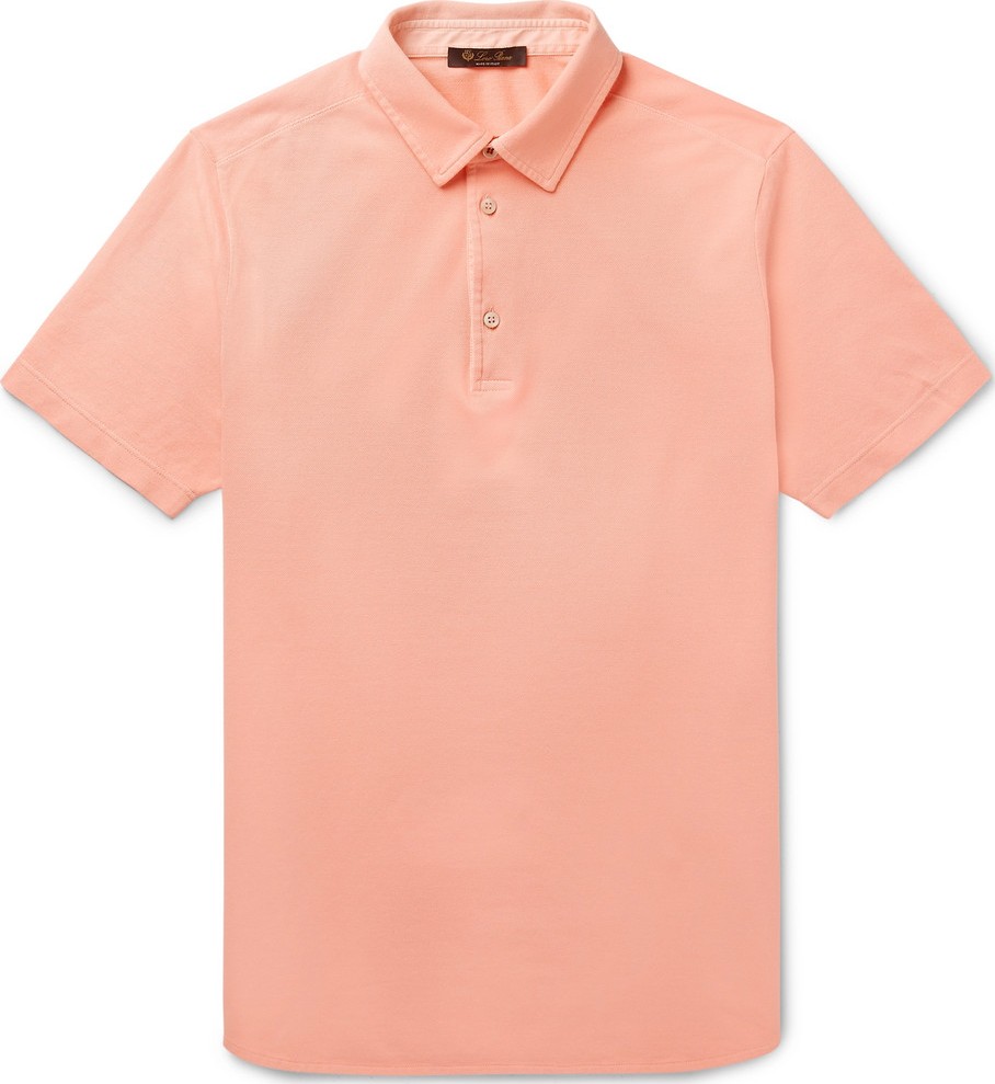 Loro Piana Cotton-Piqué Polo Shirt