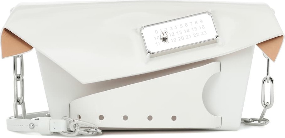 Maison Margiela Snatched Small patent leather clutch