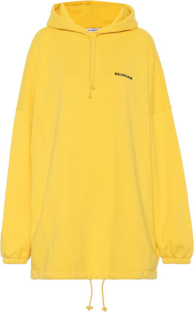 Balenciaga Oversized cotton-blend hoodie