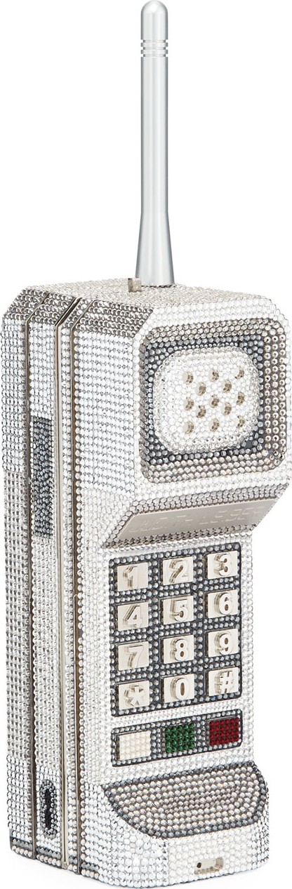 Judith Leiber Call Me Brick Phone Clutch Bag