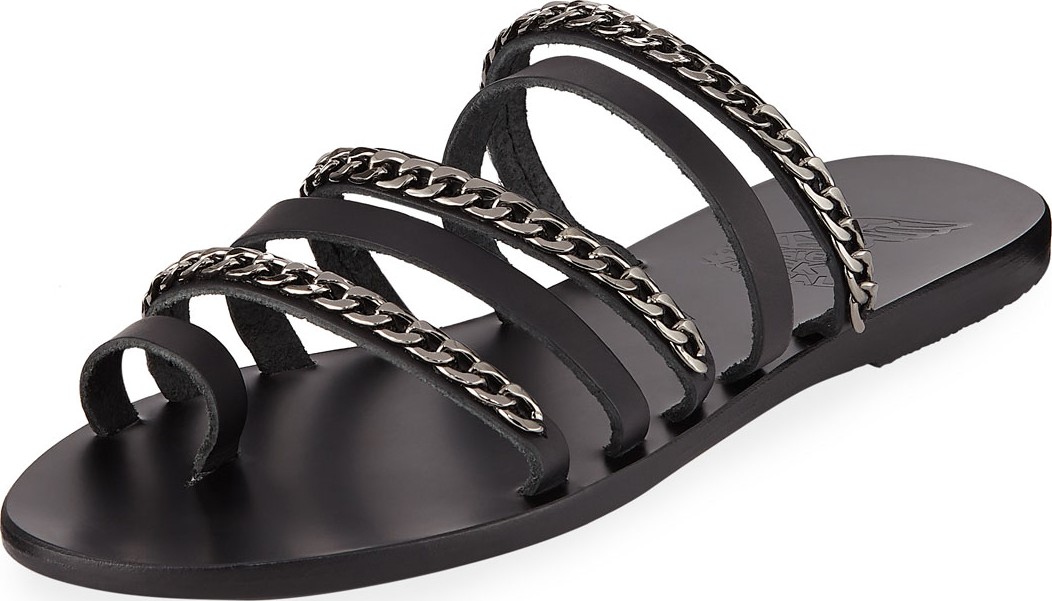 Ancient Greek Sandals Niki Chain-Strap Toe-Ring Sandals