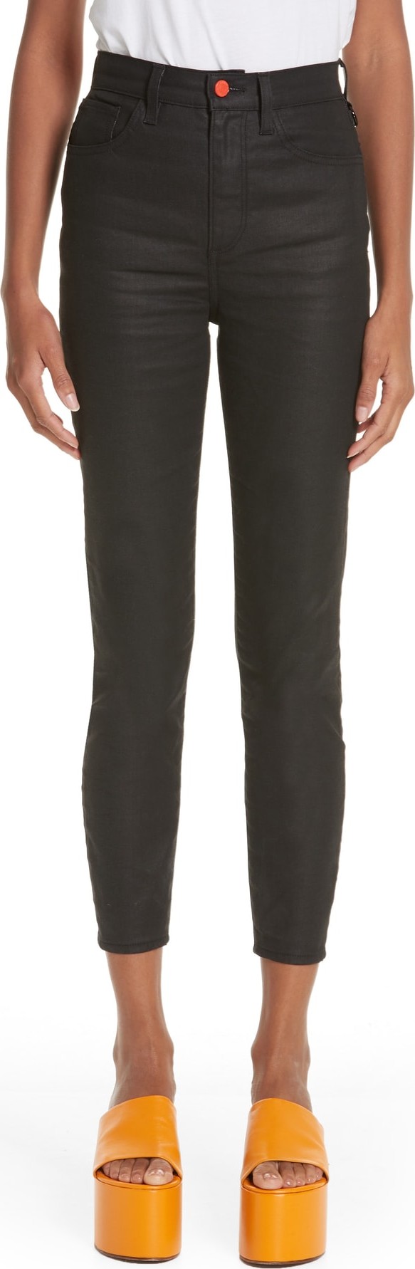 Simon Miller x Paramount Grease Coated Skinny Jeans