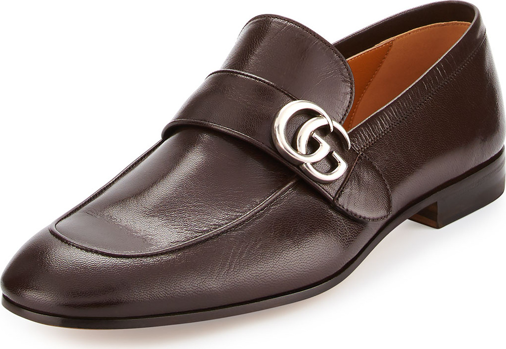 Gucci Donnie Leather Loafer w/GG