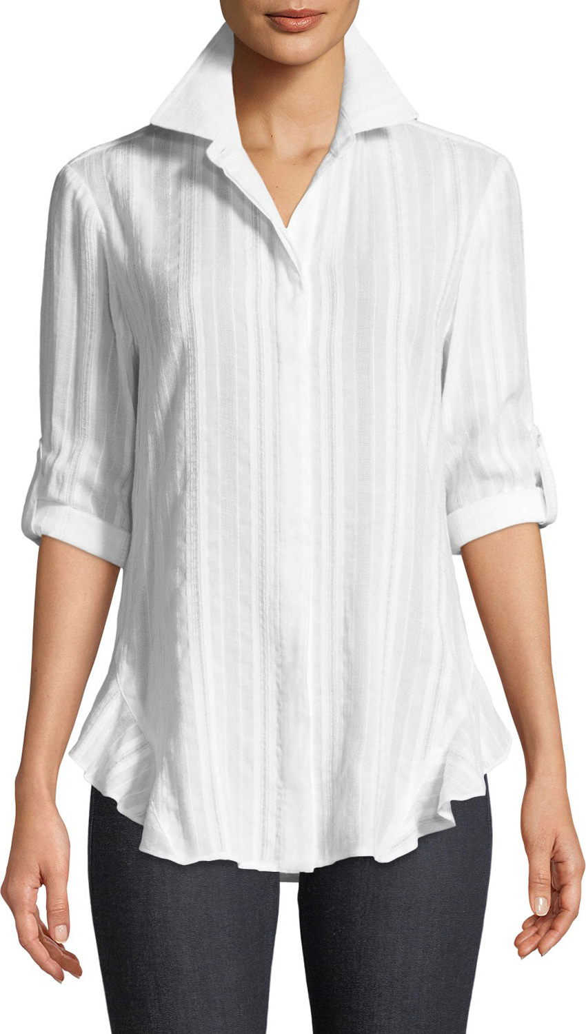 Finley Agetha Striped Voile Blouse