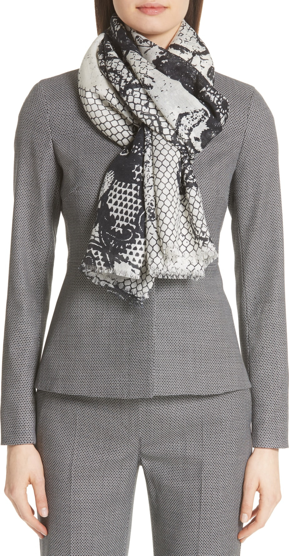 Max Mara Zeo Wool & Silk Scarf