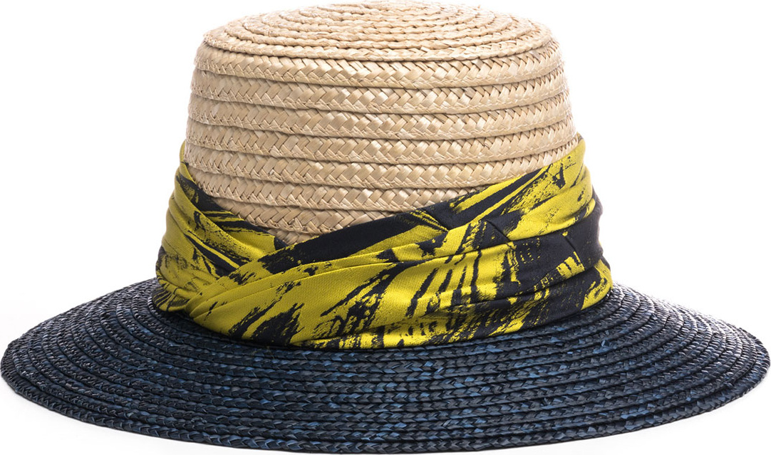 Eugenia Kim Stevie Two-Tone Straw Sun Hat