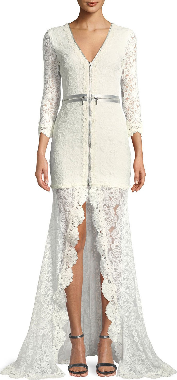 Alexis Finola Lace Zip-Front Gown