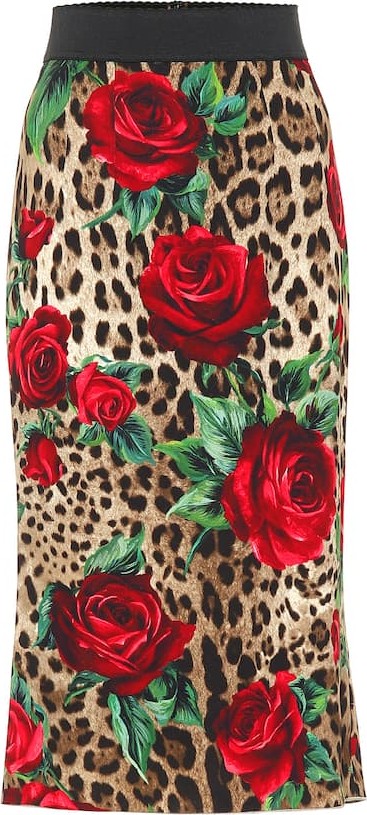 Dolce & Gabbana Printed pencil skirt