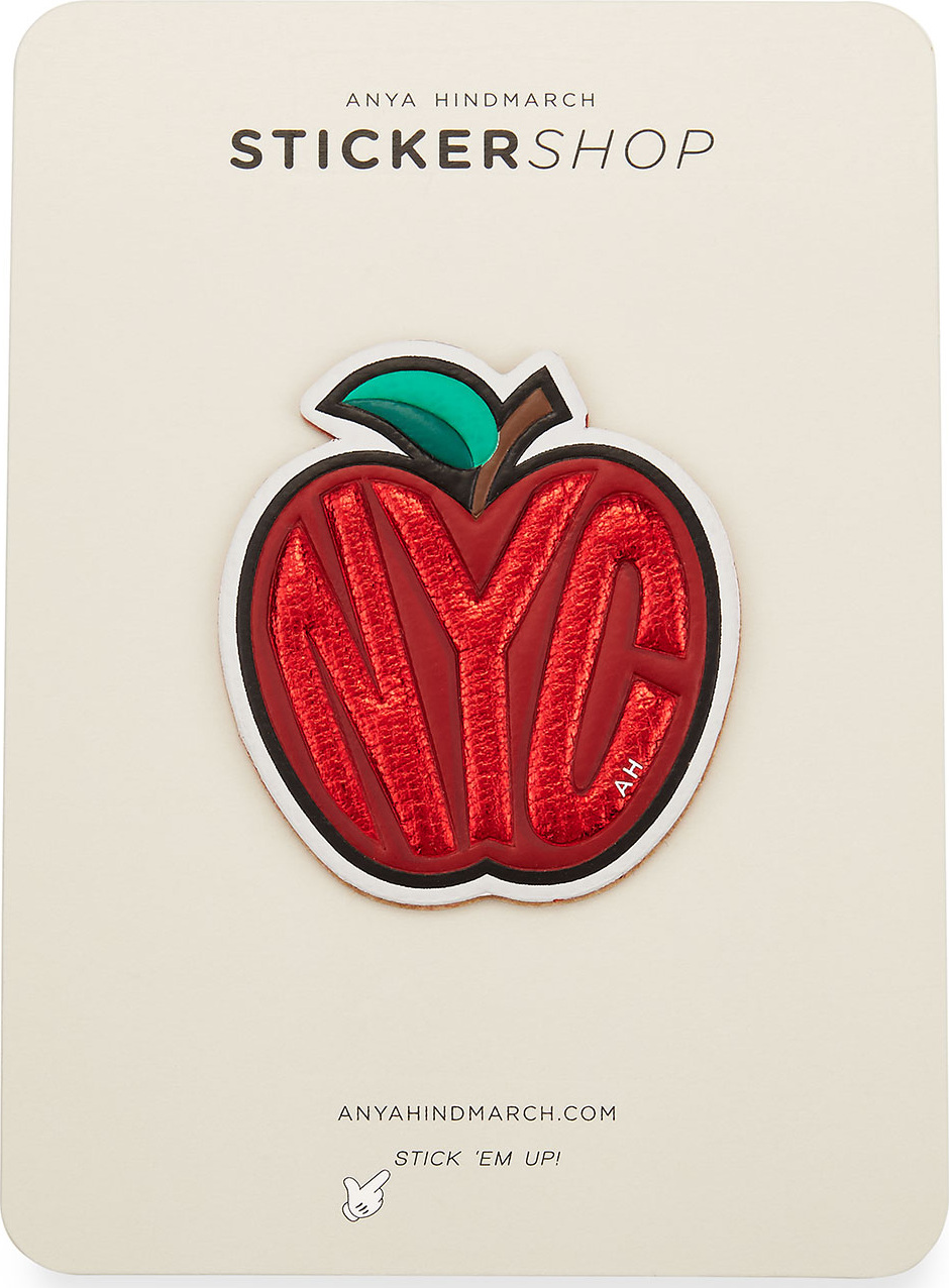 Anya Hindmarch Big Apple Sticker for Handbag, Red