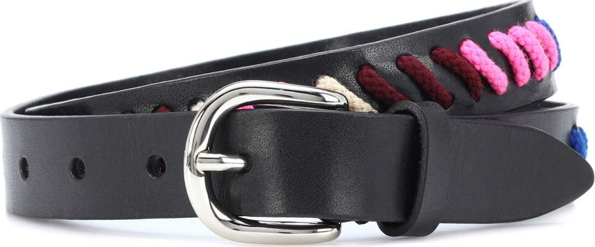 Isabel Marant Zitty whipstitch leather belt