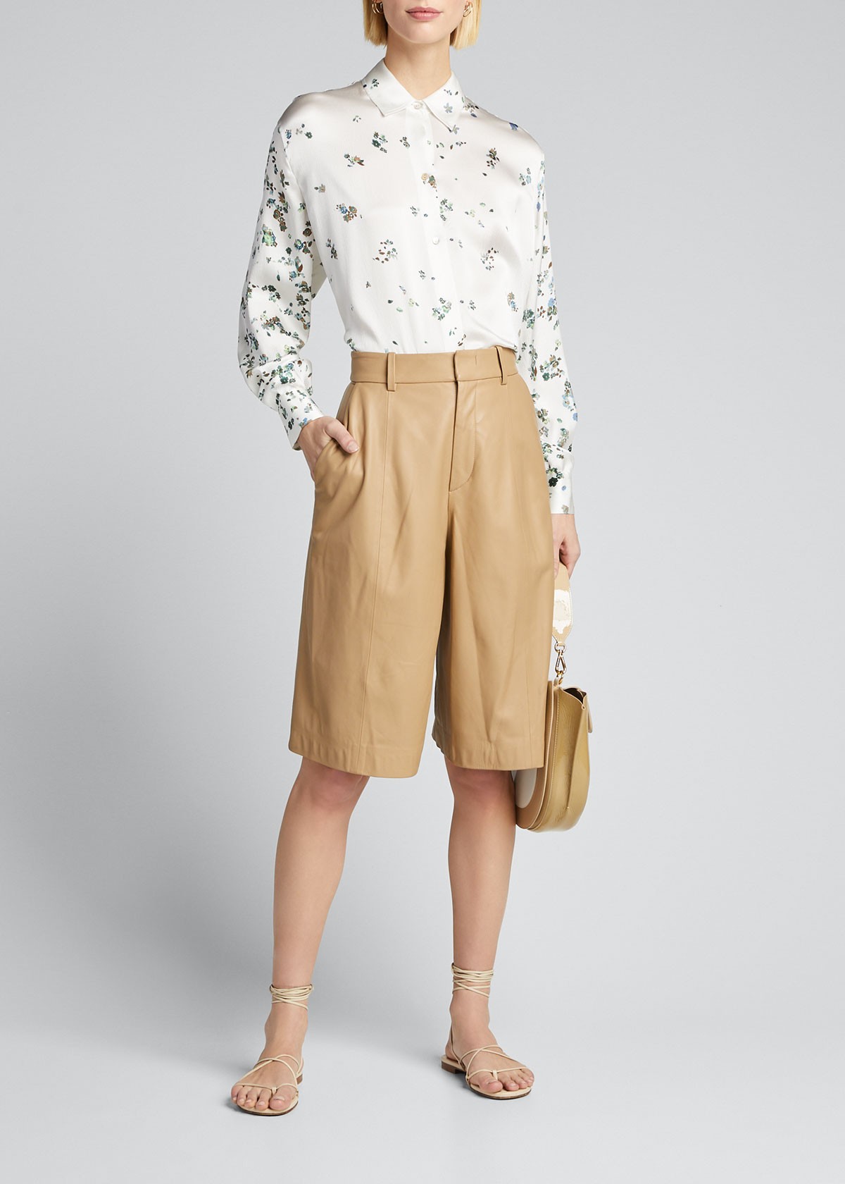 Vince Leather Shorts