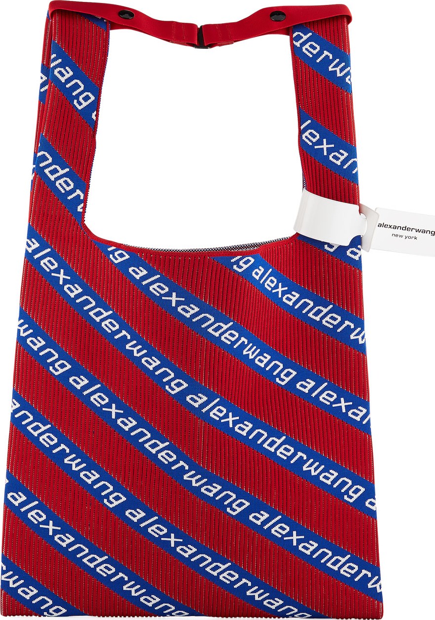 Alexander Wang Americana Knit Jacquard Shopper Tote Bag
