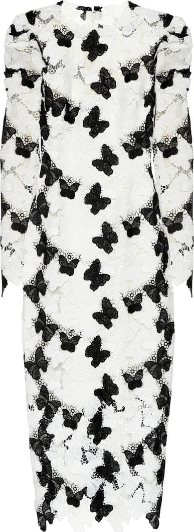 Monique Lhuillier Guipure lace dress