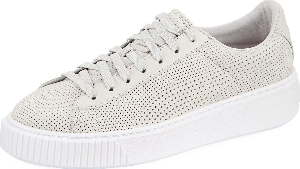 PUMA Basket Platform Perforated Sneaker