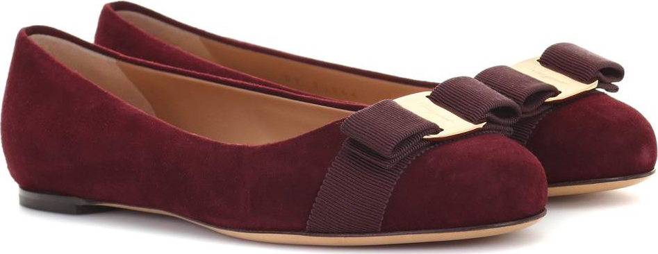 Salvatore Ferragamo Varina suede ballerinas
