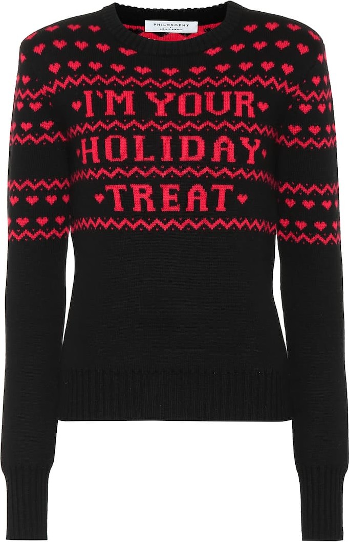 Philosophy Di Lorenzo Serafini Intarsia wool sweater