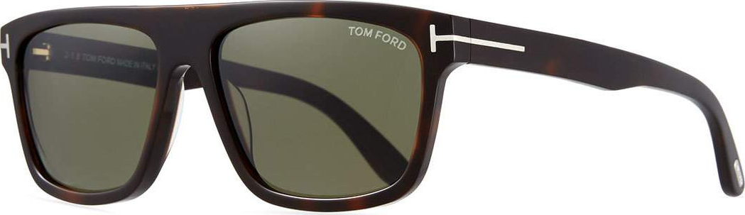 TOM FORD Men's Thick Square Acetate Sunglasses