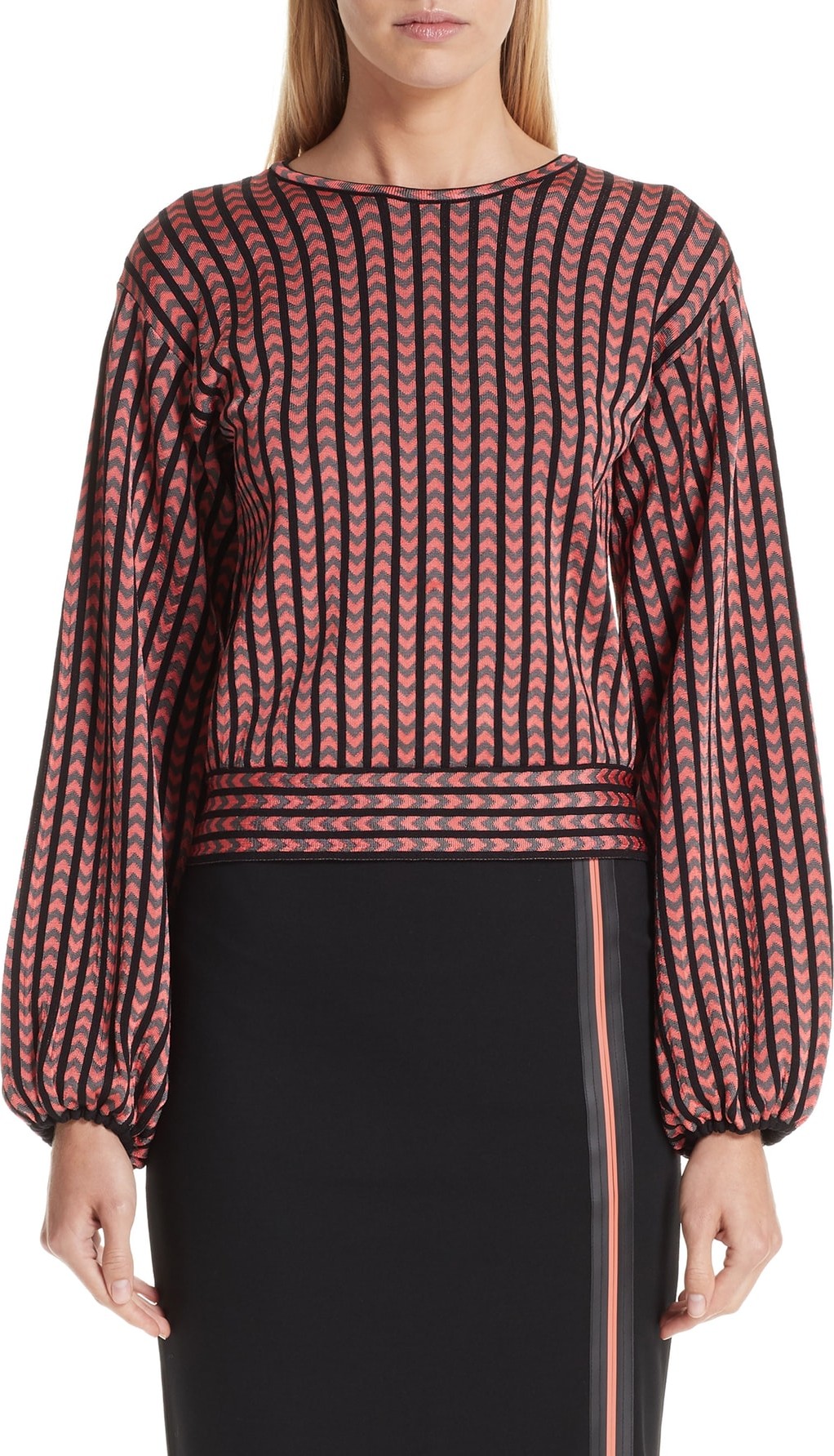 Emporio Armani Chevron Stripe Sweater