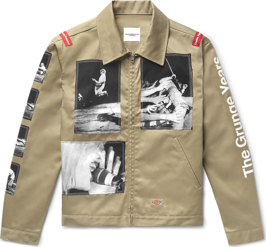 Takahiromiyashita The Soloist + Dickies Appliquéd Satin-Twill Jacket