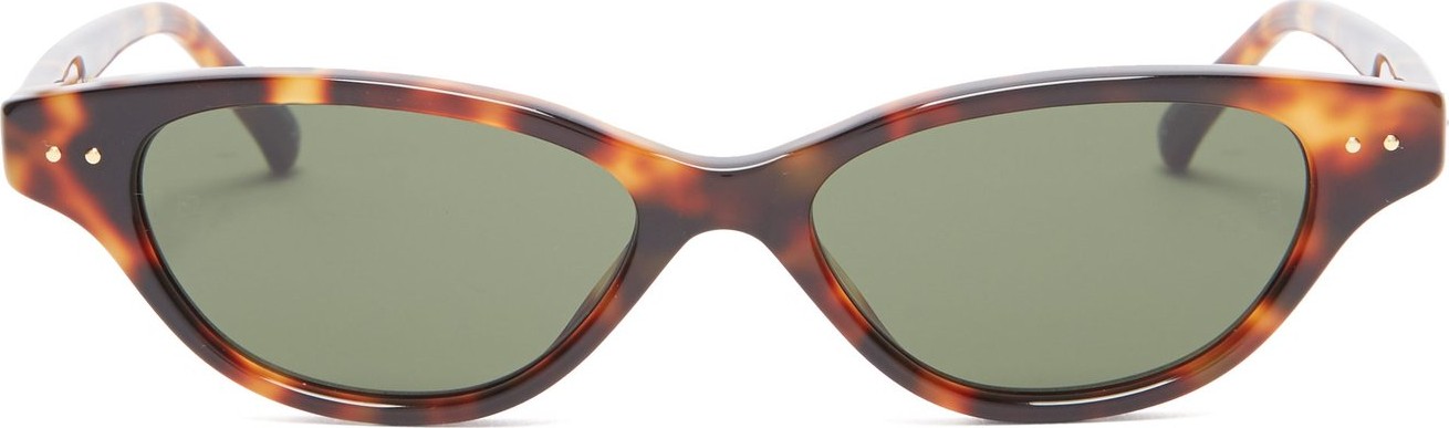 Linda Farrow Cat-eye tortoiseshell acetate sunglasses