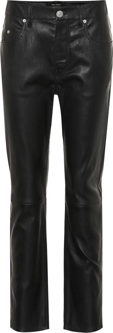 Isabel Marant Minlow straight-leg leather pants