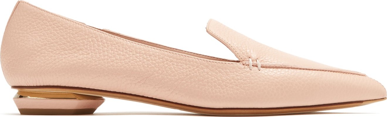 Nicholas Kirkwood Beya point-toe grained-leather loafers