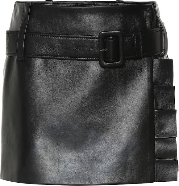 Prada Leather miniskirt